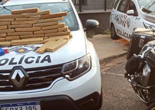 Traficante preso com 30 kg de maconha em Tupi P.