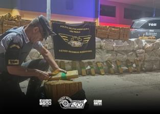 Mais de 1,4 tonelada de maconha é apreendida em ca